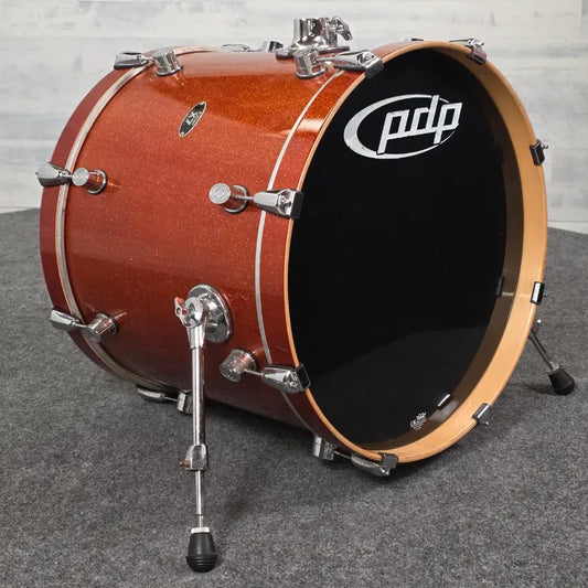 Used PDP X7 Series Bass Drum 22x18 Orange Sparkle - Good - Drum Center Of Portsmouth