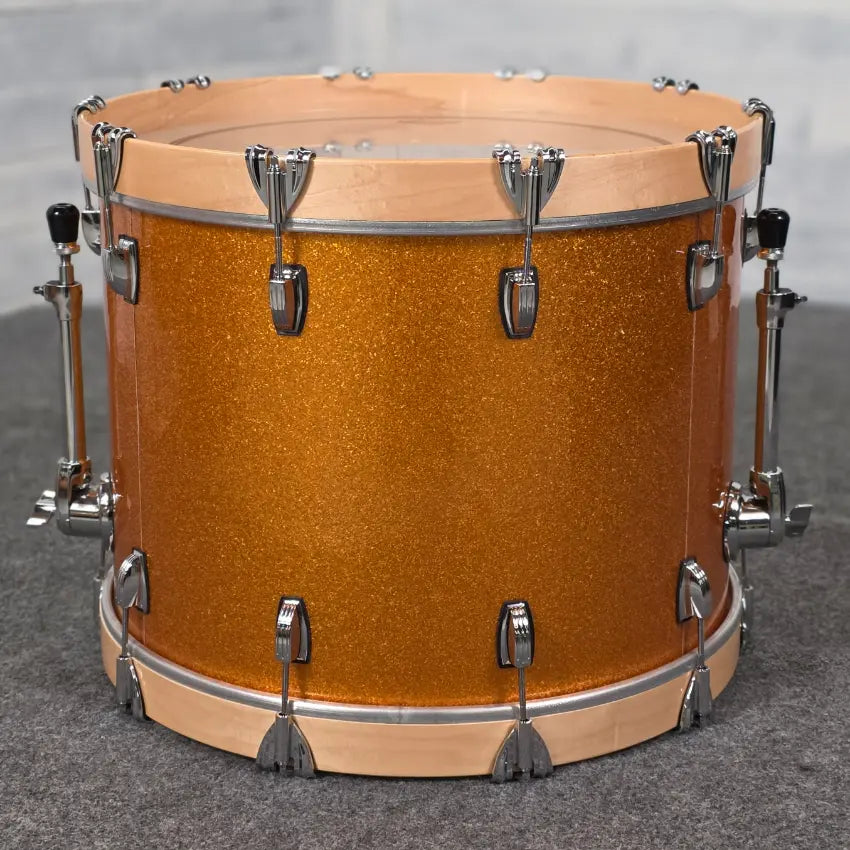Used Ludwig Classic Maple 5pc Drum Set Gold Sparkle - Very Good - Drum Center Of Portsmouth