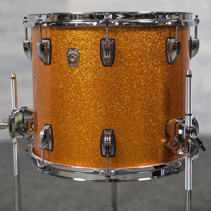Used Ludwig Classic Maple 5pc Drum Set Gold Sparkle - Very Good - Drum Center Of Portsmouth