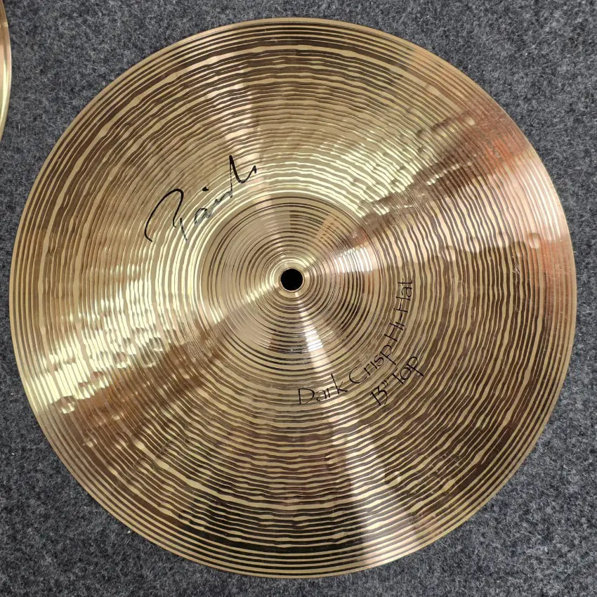 Used Paiste Signature Dark Crisp Hi Hat Cymbals 13" - Very Good - Drum Center Of Portsmouth