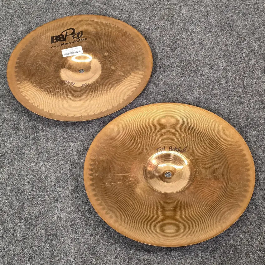 Used Sabian B8 Pro Medium Hi Hat Cymbals 14" - Fair - Drum Center Of Portsmouth