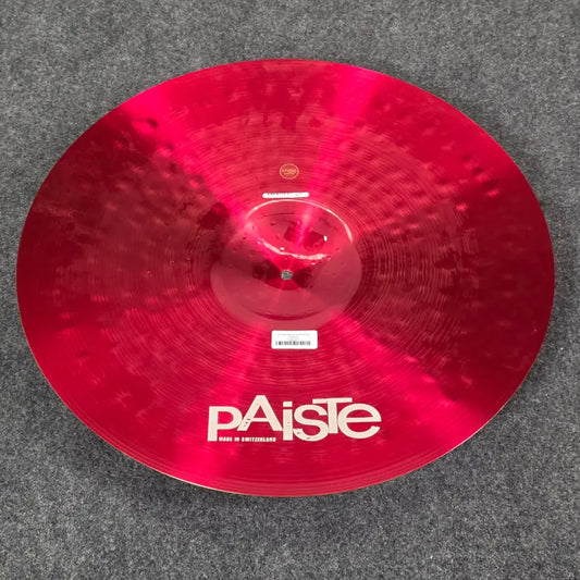 Used Paiste 900 Colorsound Red Mega Ride Cymbal 24 - Good - Drum Center Of Portsmouth