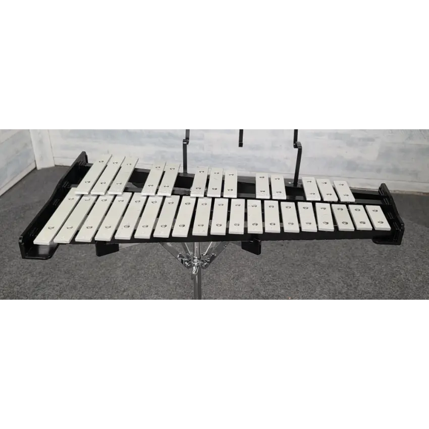 Used Pearl Student Percussion Snare & Bell Set w/Rolling Case - Good - Drum Center Of Portsmouth