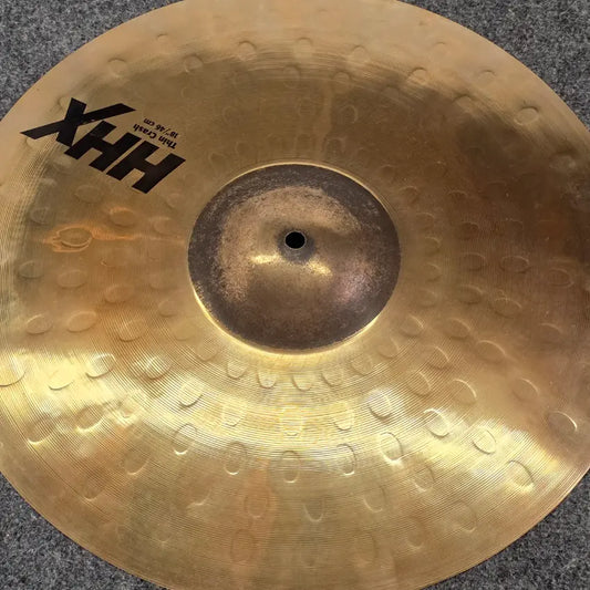 Used Sabian HHX Thin Crash Cymbal Cymbal 18" Brilliant - Very Good - Drum Center Of Portsmouth