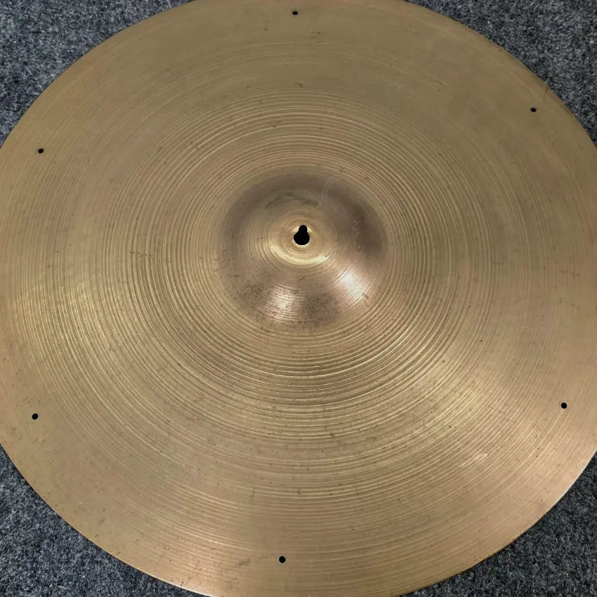 Used Vintage Zildjian Ride Cymbal 22" (Keyholed) - Fair - Drum Center Of Portsmouth