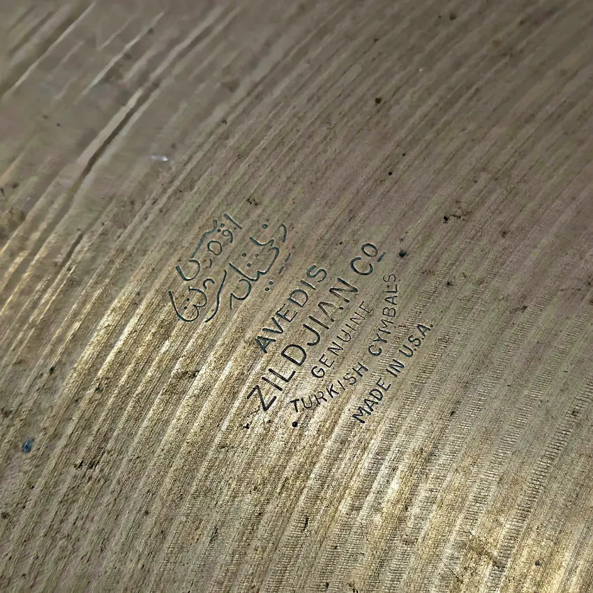 Used Vintage Zildjian Ride Cymbal 22" (Keyholed) - Fair - Drum Center Of Portsmouth