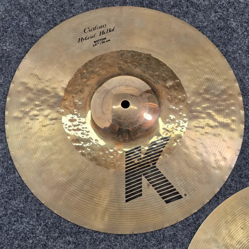 Used Zildjian K Hybrid Hi Hat Cymbals 14" - Very Good - Drum Center Of Portsmouth