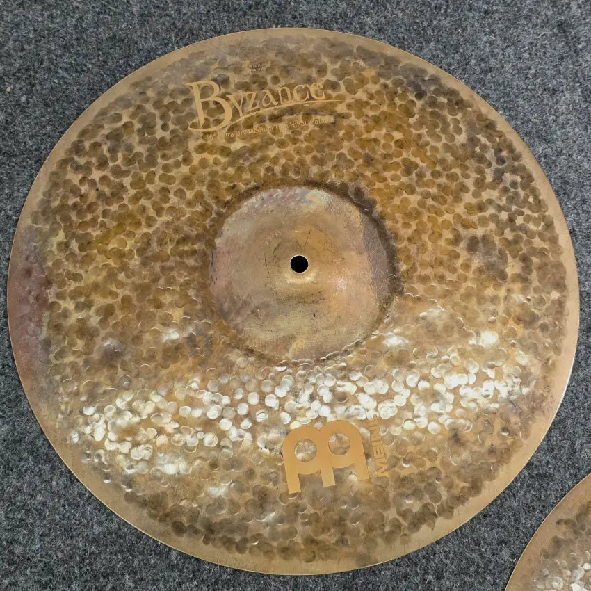 Used Meinl Byzance Extra Dry Medium Thin Hi Hat Cymbals 16" - Very Good - Drum Center Of Portsmouth