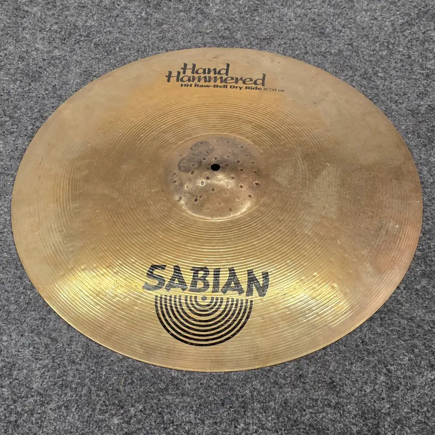 Used Sabian HH Raw-Bell Dry Ride 21" Brilliant - Good - Drum Center Of Portsmouth