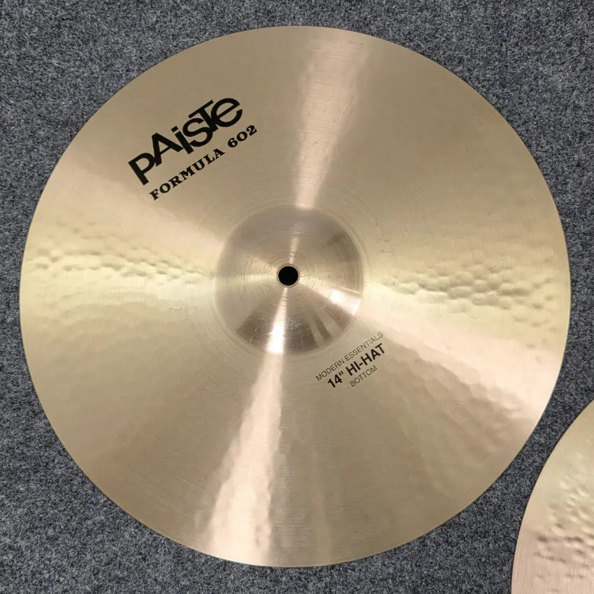 Used Paiste Formula 602 Modern Essentials Hi Hat Cymbals 14" - Excellent - Drum Center Of Portsmouth