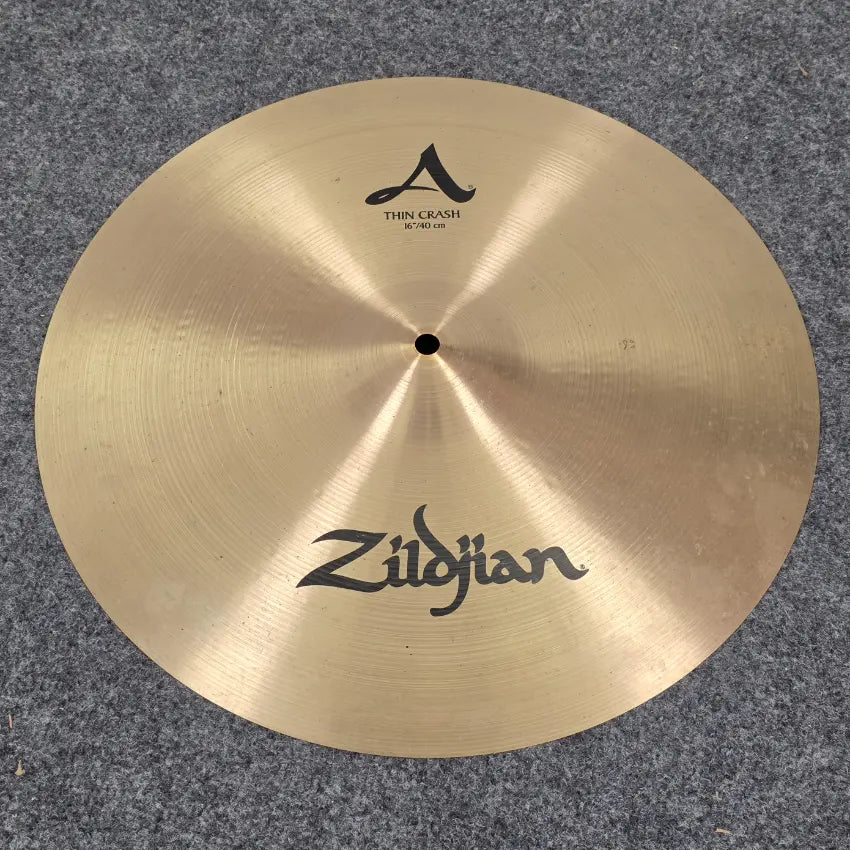 Used Zildjian A Thin Crash Cymbal 16" - Good - Drum Center Of Portsmouth