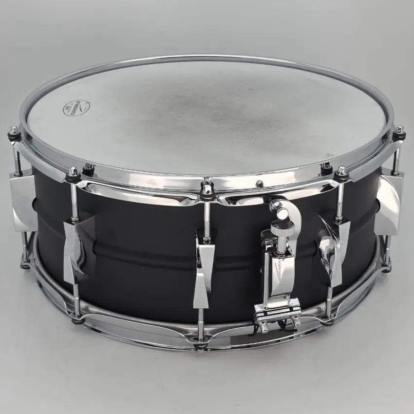 Used Canopus Aluminum Alloy Snare Drum 14x6 Satin Black - Very Good - Drum Center Of Portsmouth