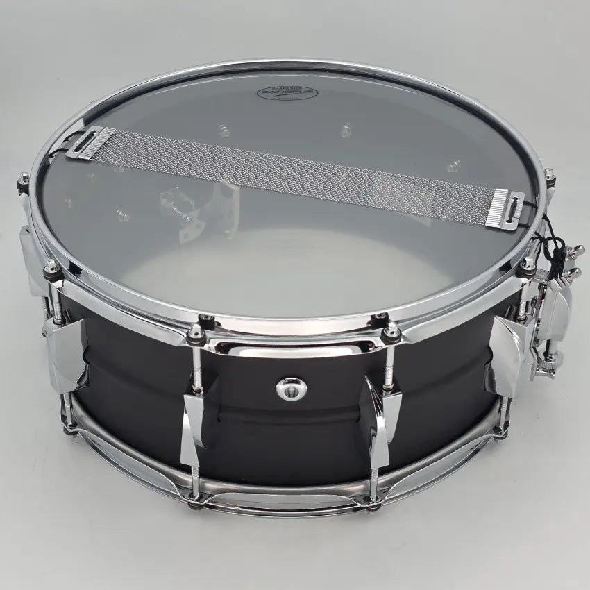 Used Canopus Aluminum Alloy Snare Drum 14x6 Satin Black - Very Good - Drum Center Of Portsmouth