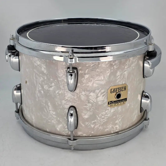 Used Gretsch Renown Rack Tom 12x8 White Marine Pearl - Good - Drum Center Of Portsmouth