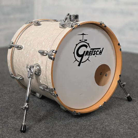 Used Gretsch Renown Bass Drum 20x16 White Marine Pearl - Fair - Drum Center Of Portsmouth