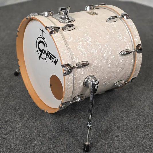 Used Gretsch Renown Bass Drum 20x16 White Marine Pearl - Fair - Drum Center Of Portsmouth