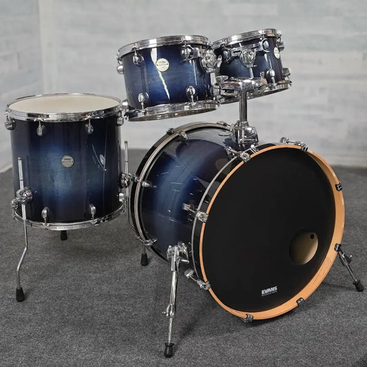 Used Mapex Meridian Maple 4pc Drum Set Cobalt Blue Burst - Good - Drum Center Of Portsmouth