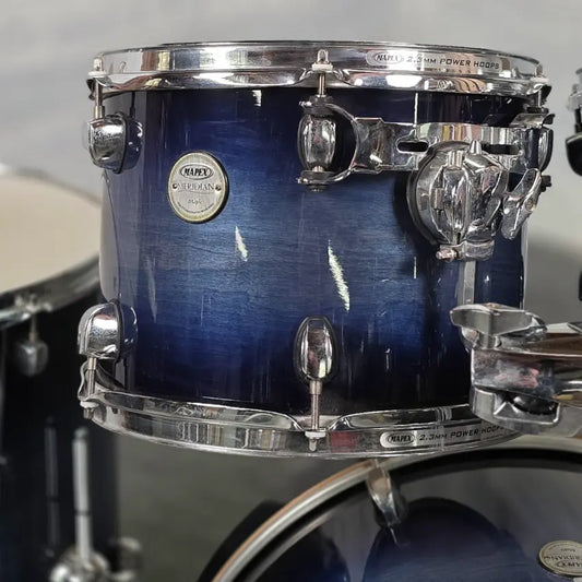 Used Mapex Meridian Maple 4pc Drum Set Cobalt Blue Burst - Good - Drum Center Of Portsmouth