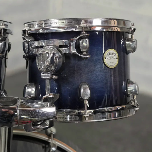 Used Mapex Meridian Maple 4pc Drum Set Cobalt Blue Burst - Good - Drum Center Of Portsmouth