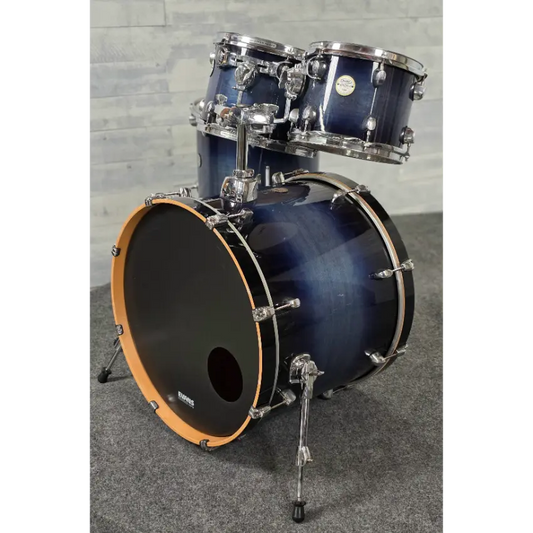 Used Mapex Meridian Maple 4pc Drum Set Cobalt Blue Burst - Good - Drum Center Of Portsmouth