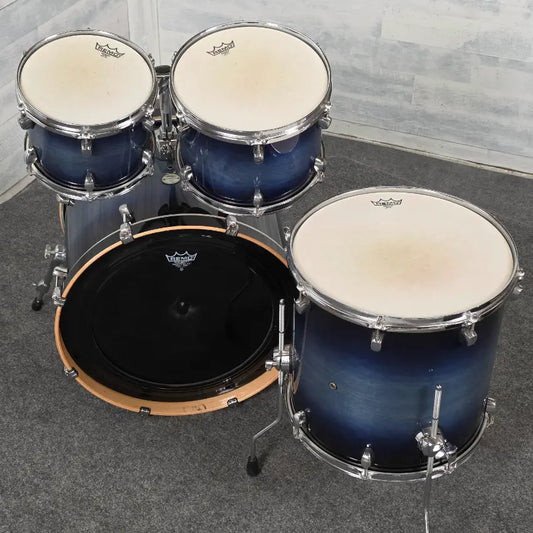 Used Mapex Meridian Maple 4pc Drum Set Cobalt Blue Burst - Good - Drum Center Of Portsmouth