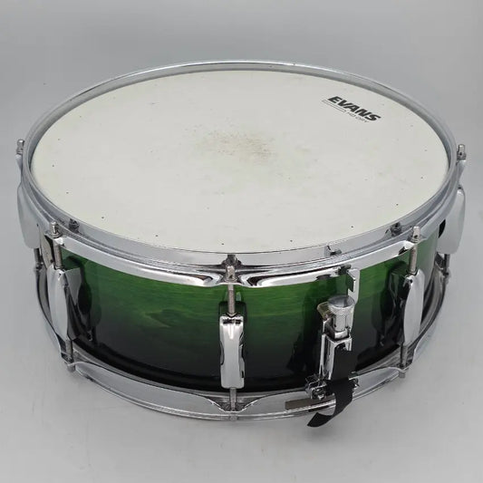 Used Pearl ELX Snare Drum 14x5 Green to Black Fade - Very Good - Drum Center Of Portsmouth