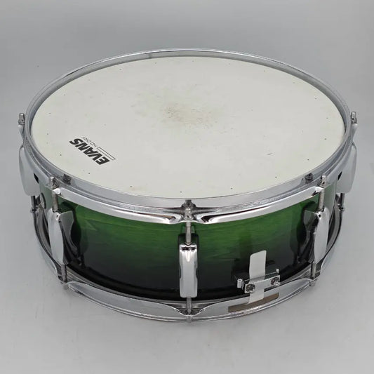 Used Pearl ELX Snare Drum 14x5 Green to Black Fade - Very Good - Drum Center Of Portsmouth