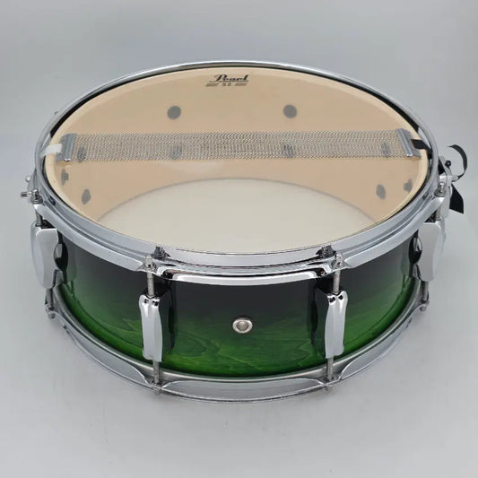 Used Pearl ELX Snare Drum 14x5 Green to Black Fade - Very Good - Drum Center Of Portsmouth