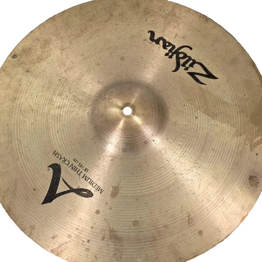 Used Zildjian A Medium Thin Crash Cymbal 18" - Fair - Drum Center Of Portsmouth