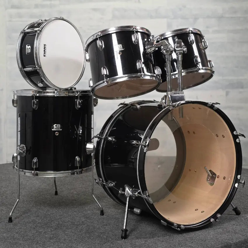 Used CB 5pc Drum Set Jet Black - Good