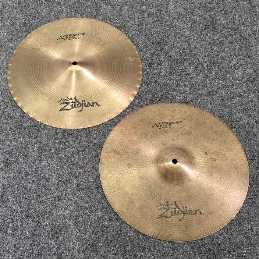 Used Zildjian A Mastersound Hi Hat Cymbals 14" - Good - Drum Center Of Portsmouth