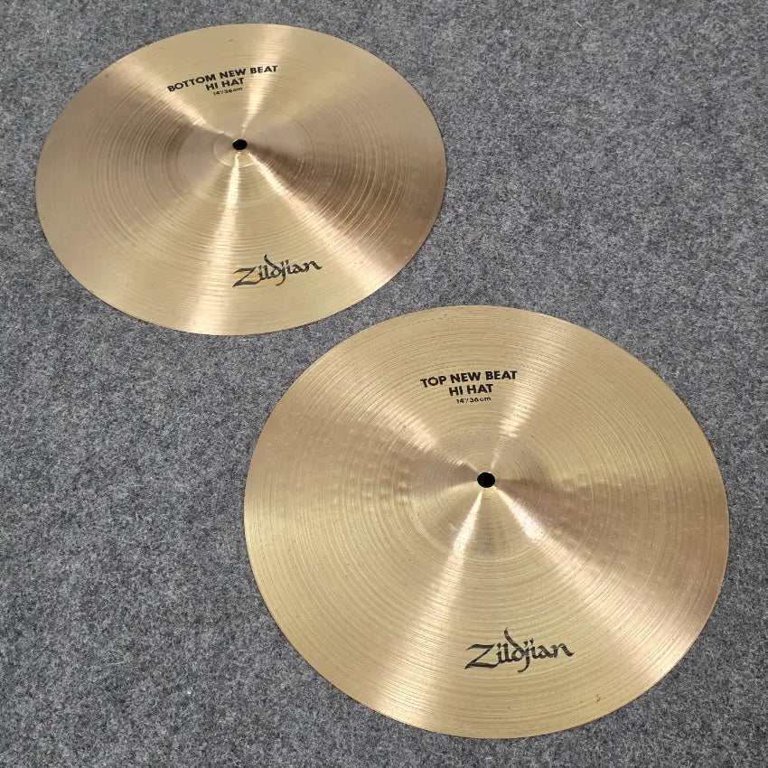 Used Zildjian A New Beat Hi Hat Cymbals 14" - Good - Drum Center Of Portsmouth