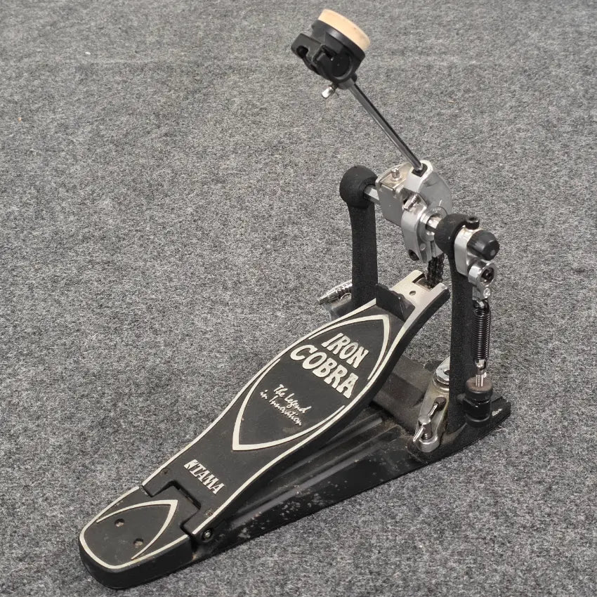 Used Tama Iron Cobra Single Bass Pedal w/Case- Good - Drum Center Of Portsmouth