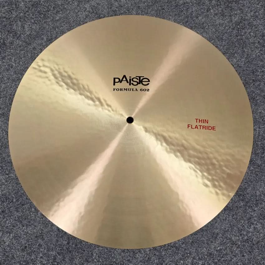 Used Paiste Formula 602 Thin Flat Ride Cymbal 18" - Very Good - Drum Center Of Portsmouth
