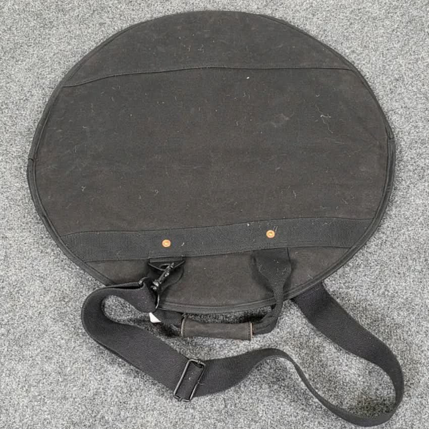 Used Tackle Zipperless Canvas Cymbal Case 22" Black w/Shoulder Strap - Very Good - Drum Center Of Portsmouth