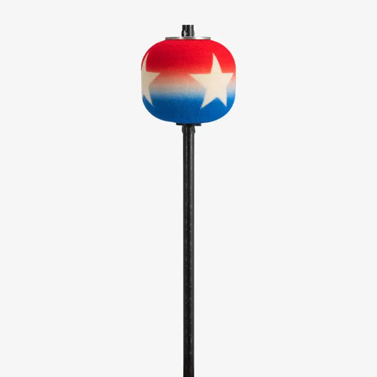 Danmar Red White & Blue Felt Bass Drum Beater, Black Shaft - Drum Center Of Portsmouth