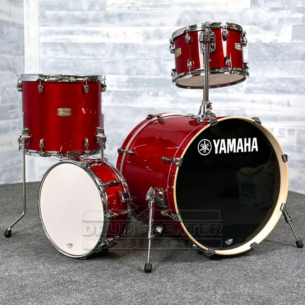 Yamaha Stage Custom Birch 4pc Drum Set 20/12/14/14 Cranberry Red
