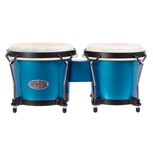 Toca Synergy Wood Bongos Matte Ocean Blue - Drum Center Of Portsmouth