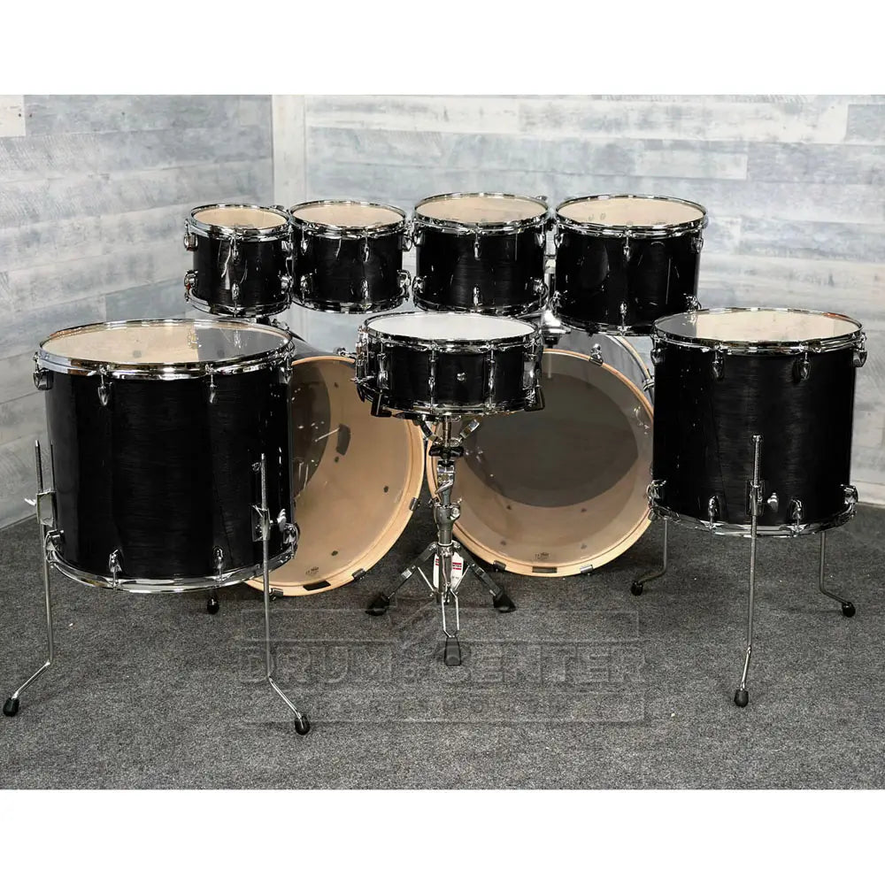 Yamaha Stage Custom Birch 9pc Drum Set (22" Double Bass) Raven Black - Drum Center Of Portsmouth