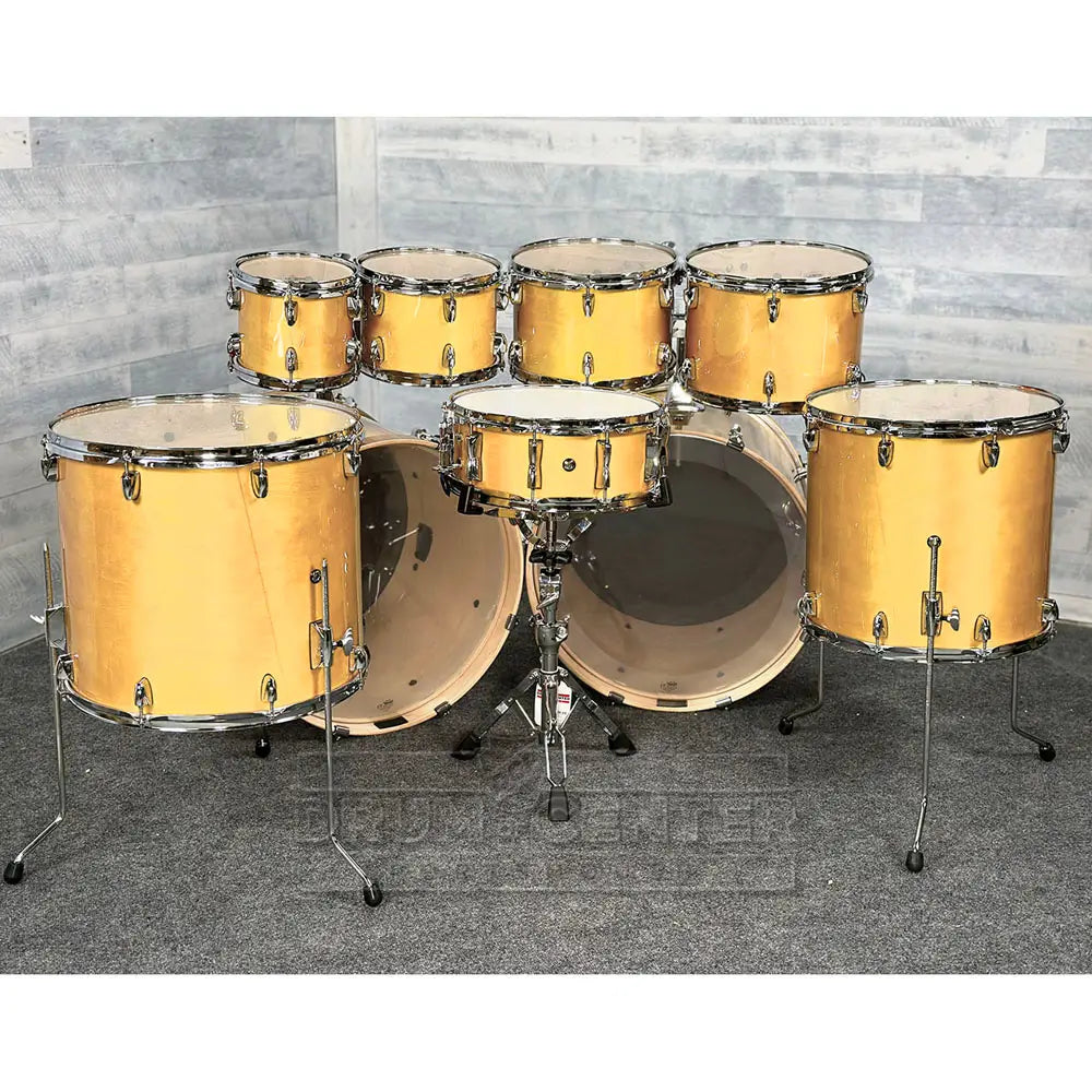 Yamaha Stage Custom Birch 9pc Drum Set (22" Double Bass) Natural Wood - Drum Center Of Portsmouth
