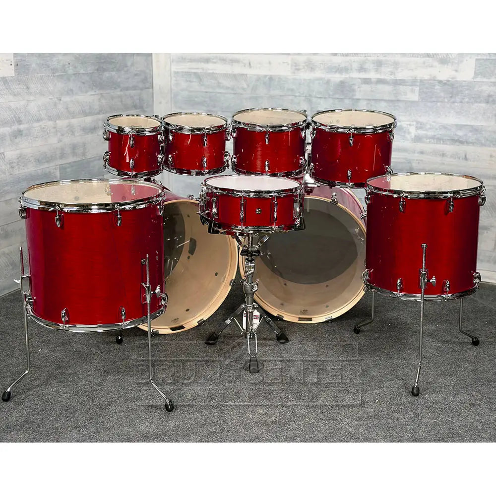 Yamaha Stage Custom Birch 9pc Drum Set (22" Double Bass) Cranberry Red
