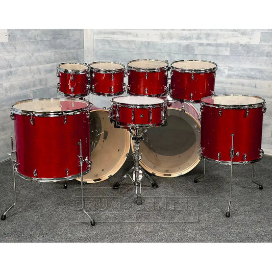 Yamaha Stage Custom Birch 9pc Drum Set (22" Double Bass) Cranberry Red - Drum Center Of Portsmouth