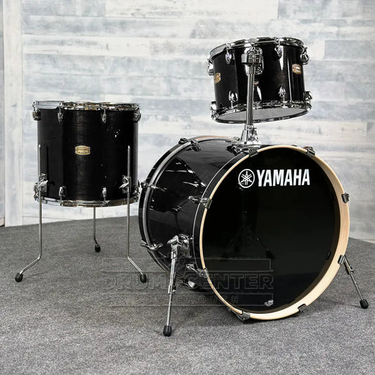 Yamaha Stage Custom Birch 3pc Drum Set 22/13/16 Raven Black - Drum Center Of Portsmouth
