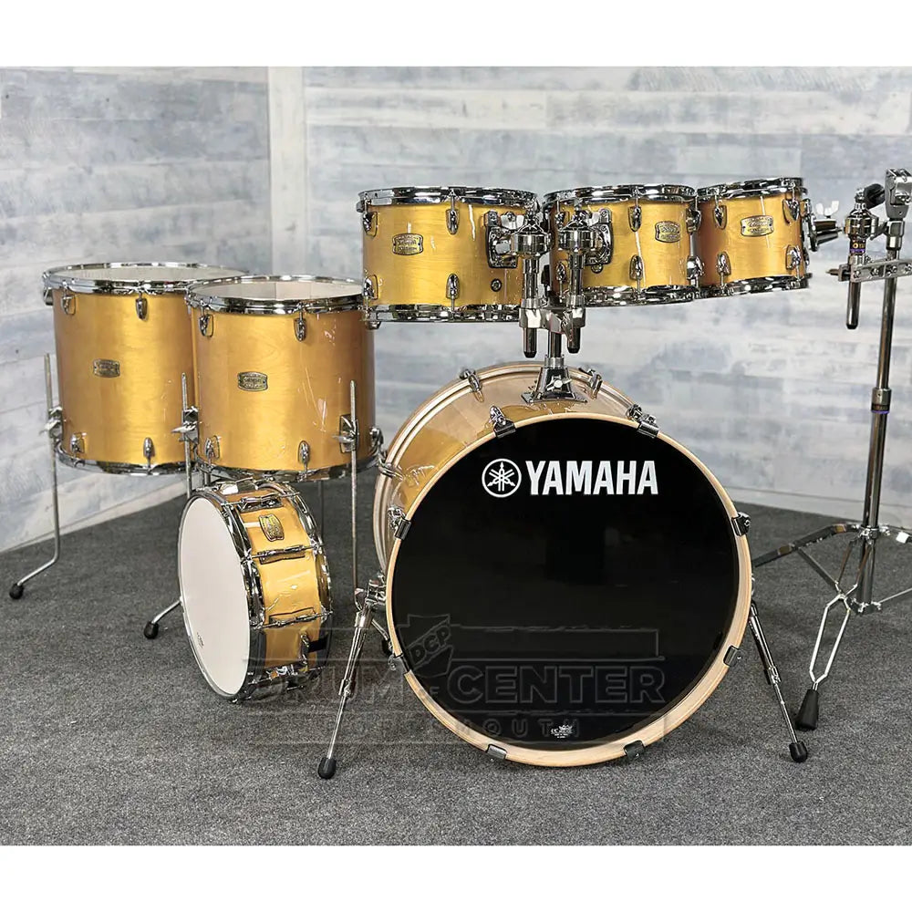 Yamaha Stage Custom Birch 7pc Drum Set 22/8/10/12/14/16/14 Natural Wood - Drum Center Of Portsmouth