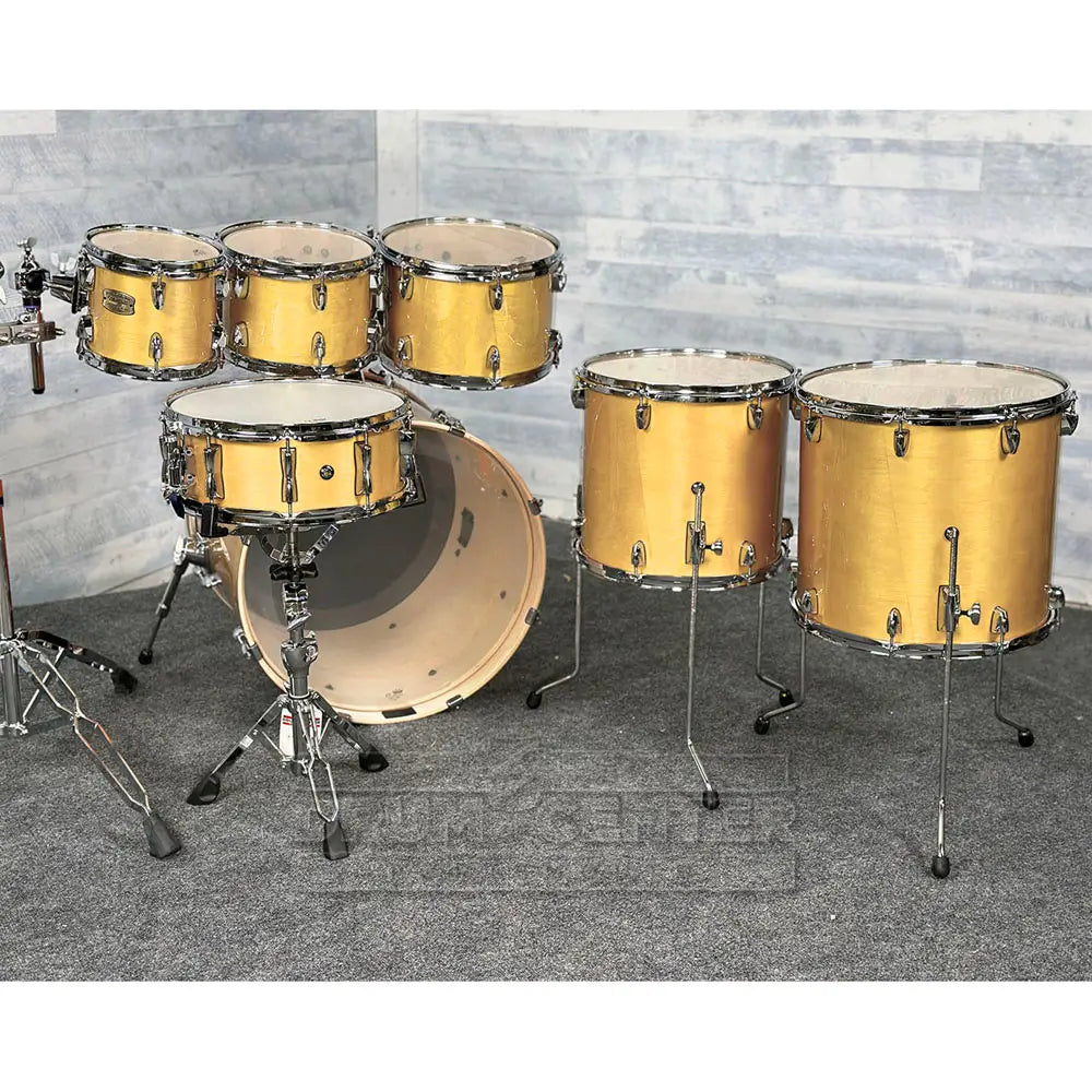 Yamaha Stage Custom Birch 7pc Drum Set 22/8/10/12/14/16/14 Natural Wood - Drum Center Of Portsmouth