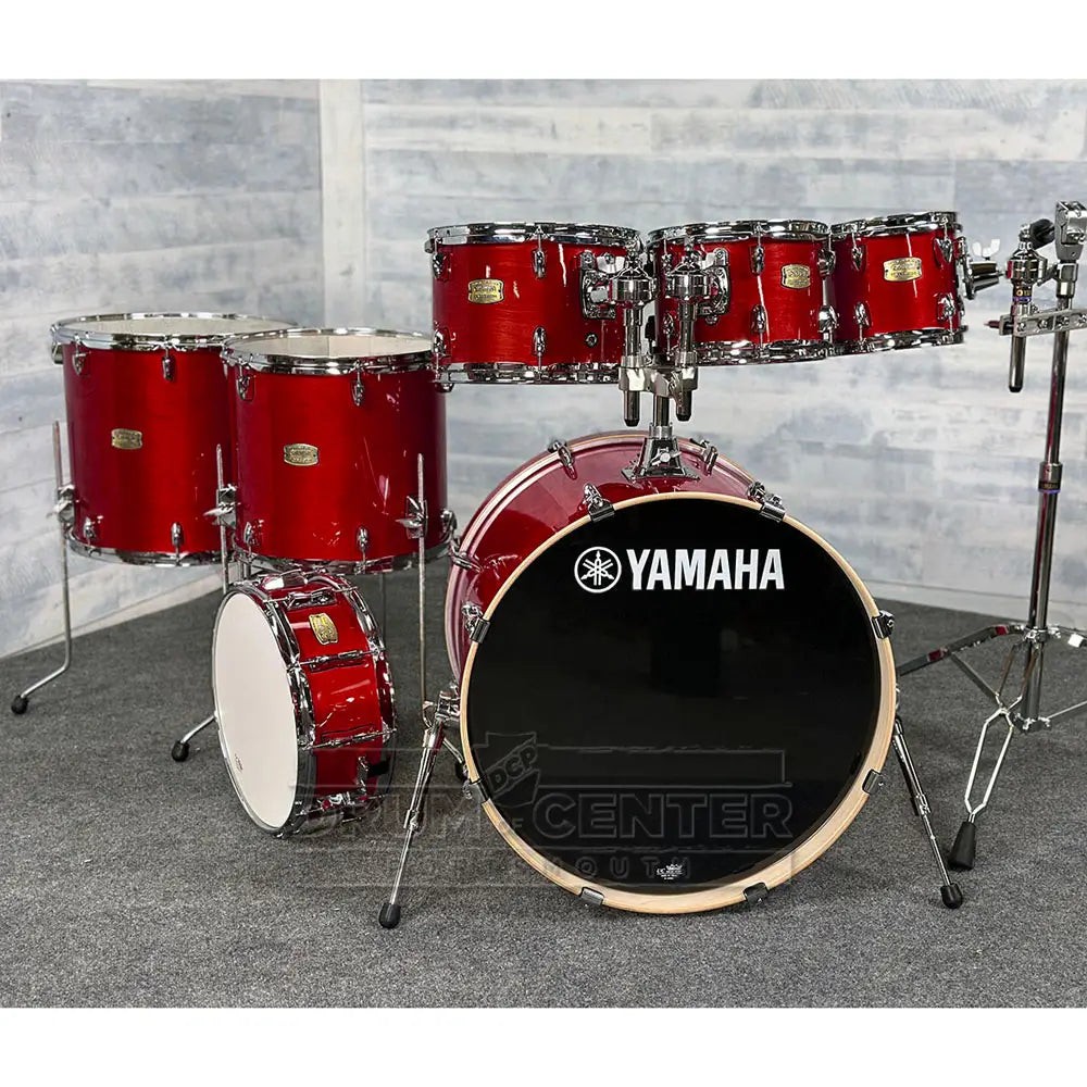 Yamaha Stage Custom Birch 7pc Drum Set 22/8/10/12/14/16/14 Cranberry Red - Drum Center Of Portsmouth
