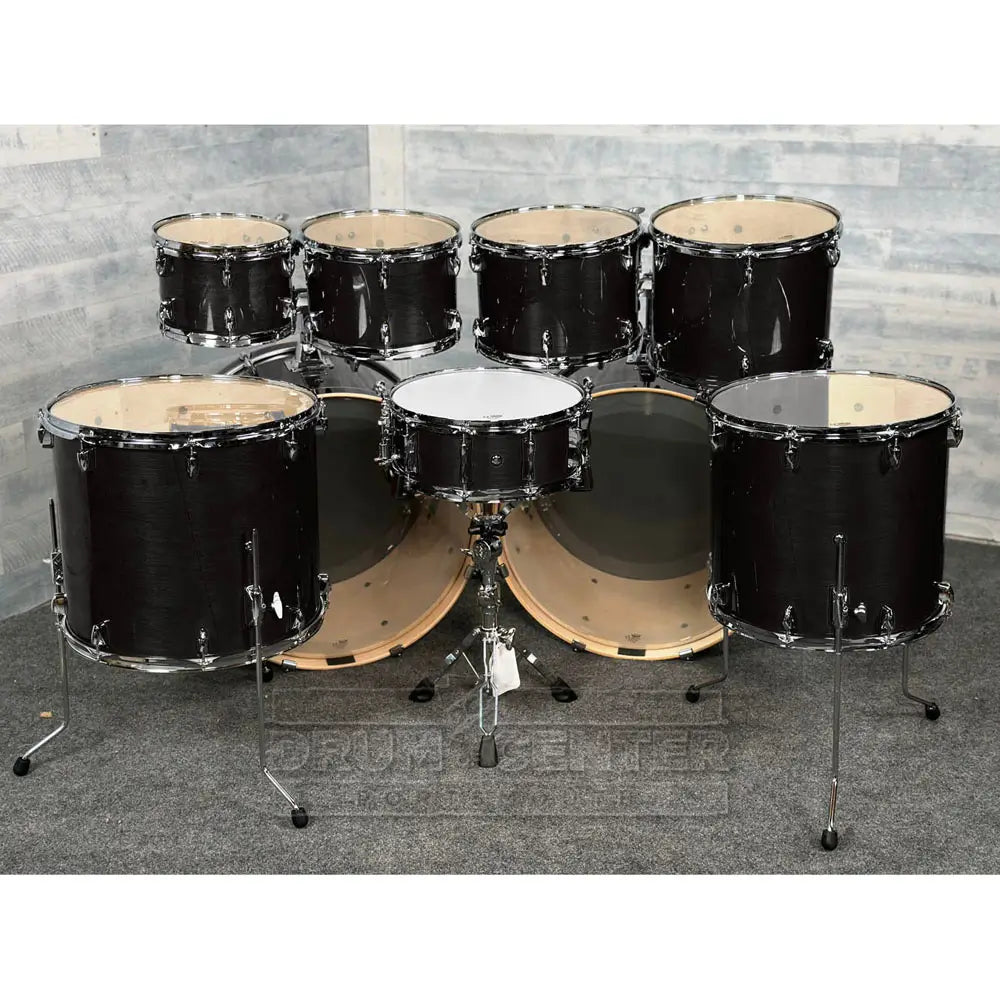 Yamaha Stage Custom Birch 9pc Drum Set (24" Double Bass) Raven Black - Drum Center Of Portsmouth