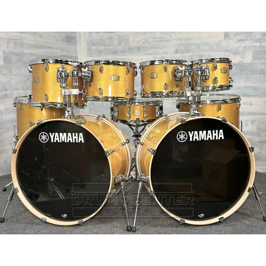 Yamaha Stage Custom Birch 9pc Drum Set (24" Double Bass) Natural Wood - Drum Center Of Portsmouth