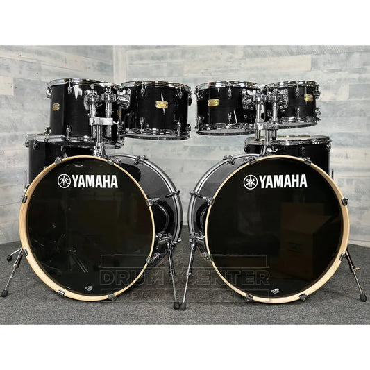 Yamaha Stage Custom Birch 8pc Drum Set (24" Double Bass) Raven Black - Drum Center Of Portsmouth