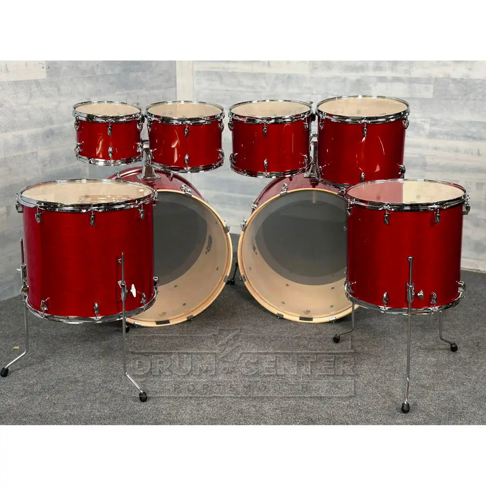 Yamaha Stage Custom Birch 8pc Drum Set (24" Double Bass) Cranberry Red - Drum Center Of Portsmouth